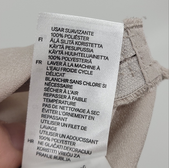 H&M Peter Pan Collar Top Sequins Detail Size 12 - Picture 7 of 14